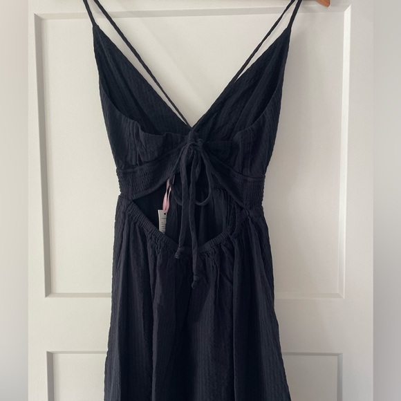 Vineyard Vines Seersucker Black Maxi Dress - Picture 15 of 16